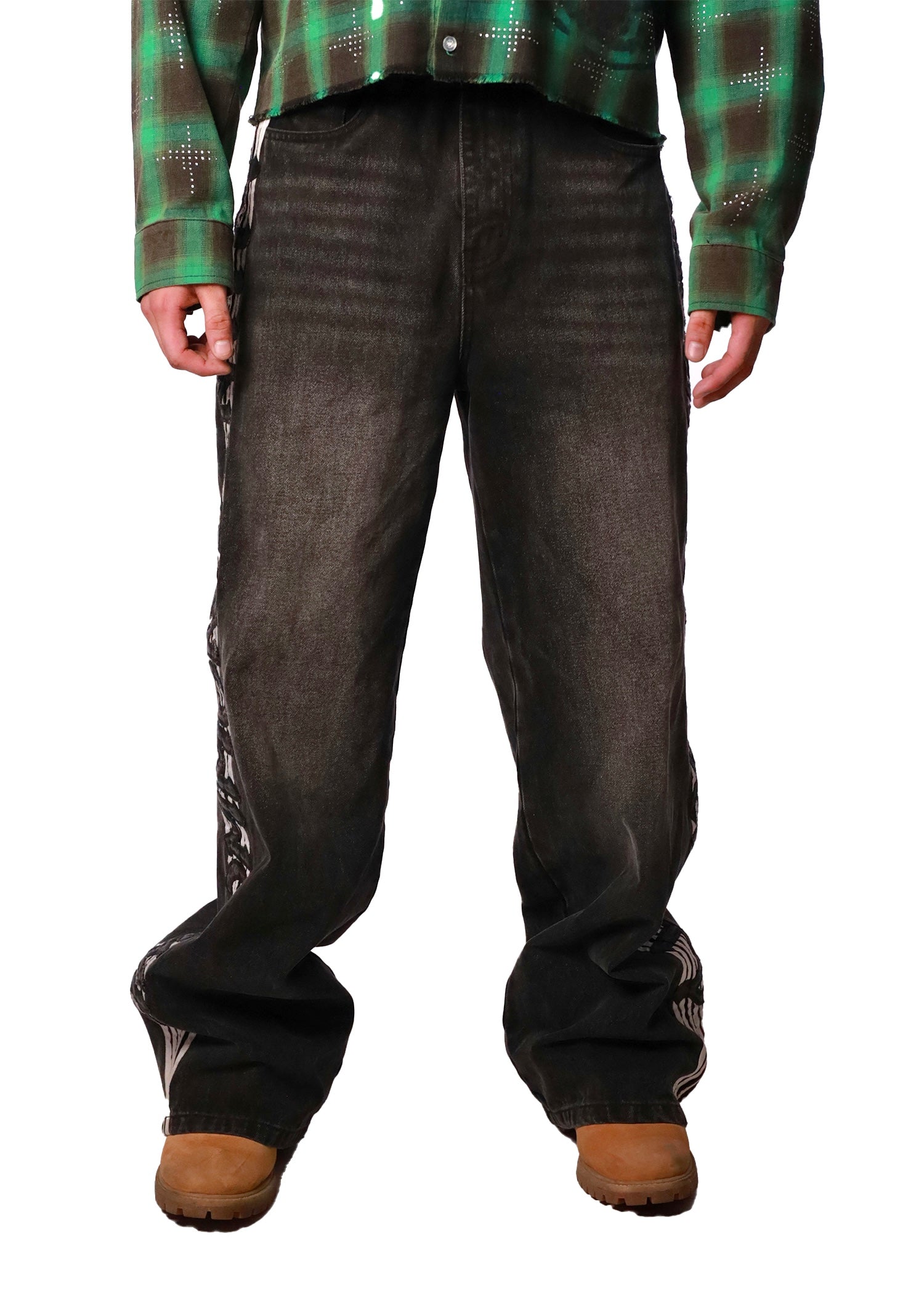 “Charcoal” Baggy Denim
